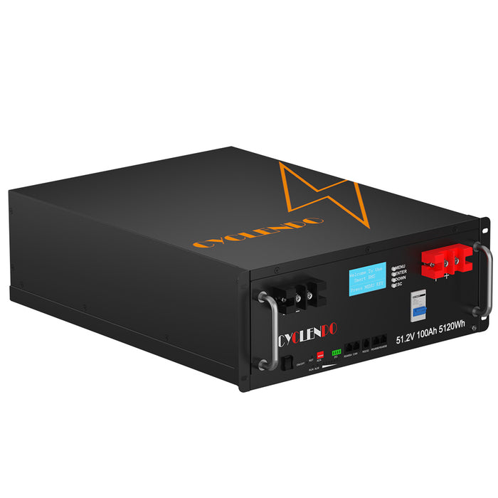 Cyclen | 5KW 51.2V 100Ah Rack Mounted Battery | UL Listed