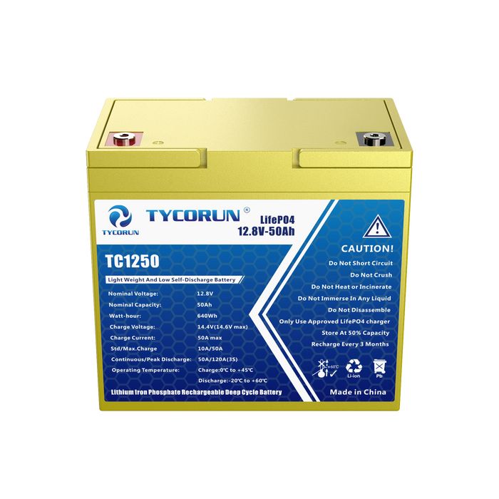12.8V 50Ah Battery Sealed Lithium Battery
