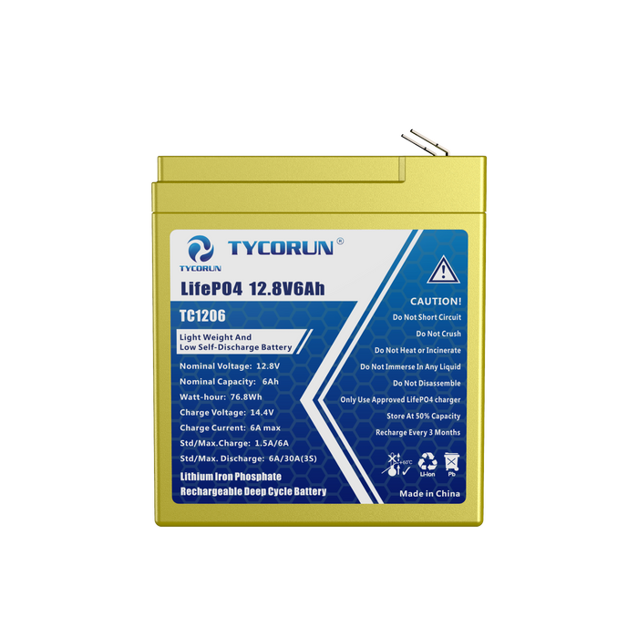 12.8V 6Ah Battery Sealed Lithium Battery
