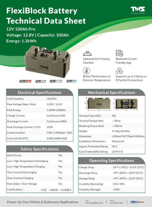FlexiBlock 12V100Ah Pro