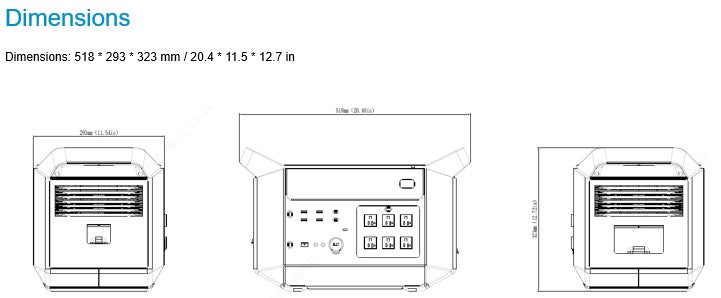 ES-E2000 2000 Watt | Portable Power Station