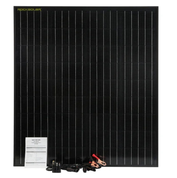 Black Diamond | 100W 12V Rigid Monocrystalline Solar Panel