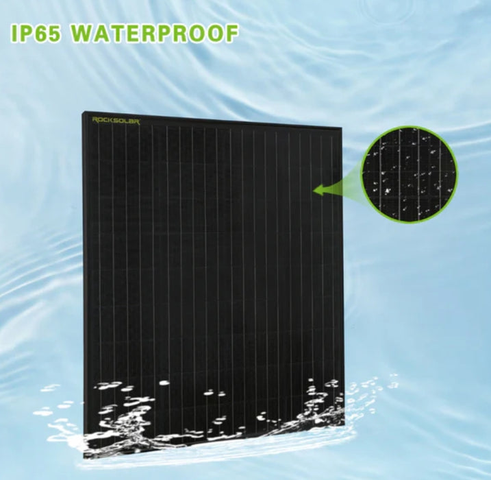 Black Diamond | 100W 12V Rigid Monocrystalline Solar Panel