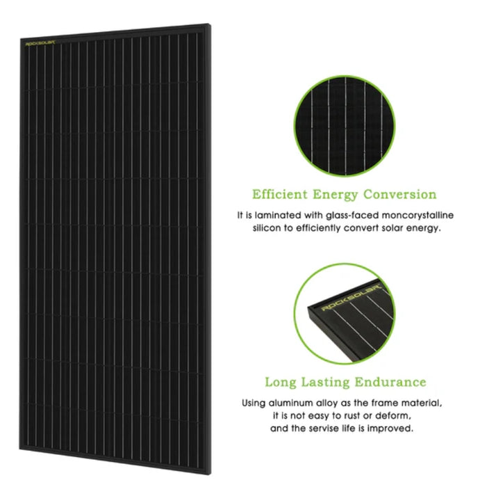 Black Diamond | 600W 12V Rigid Monocrystalline Solar Panel(3X200W)