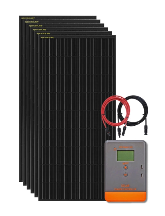 RockSolar 1200W 12/24V Rigid Solar Panel Kit