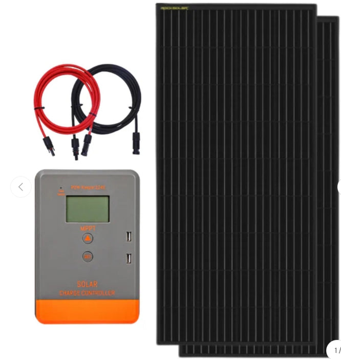 RockSolar 400W 12V Rigid Solar Panel Kit