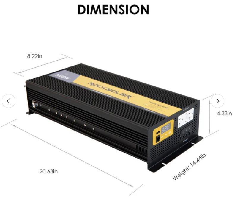 RockSolar 3000W 24V Off-Grid Solar System