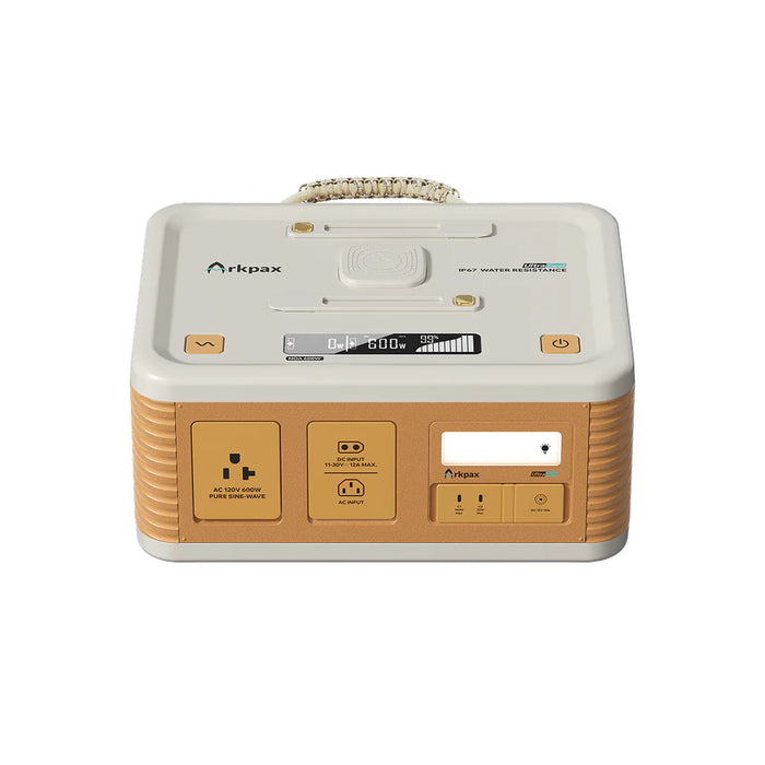 Arkpax NOA 600 W Waterproof Power Station – 512 Wh LiFePO₄