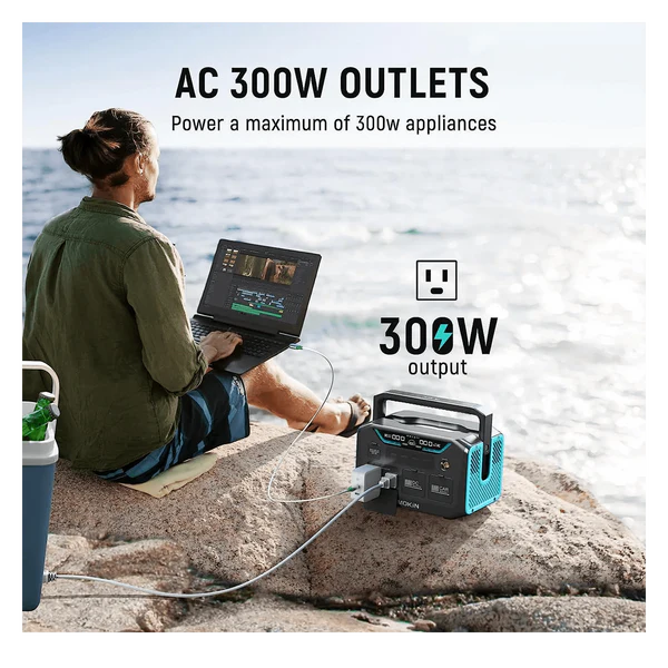 MOKiN 300W Portable Power Station with 288Wh Battery