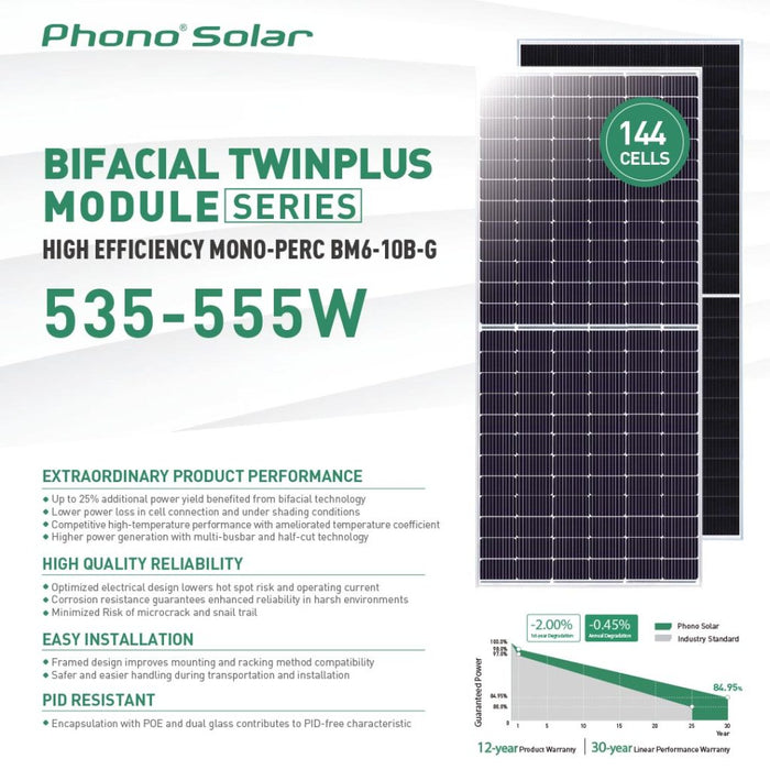 Phono Solar Panel - Draco Module Series (575-595W)