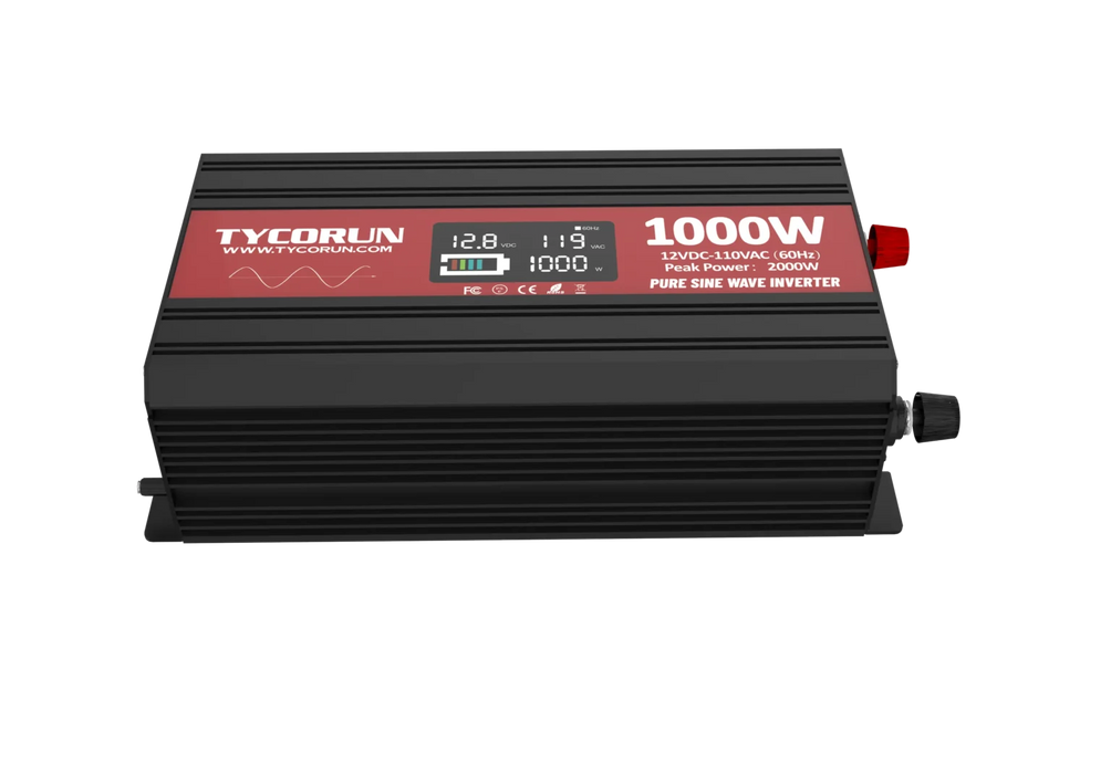 1000w Inverter Pure Sine Wave 12V DC to AC Power Inverter