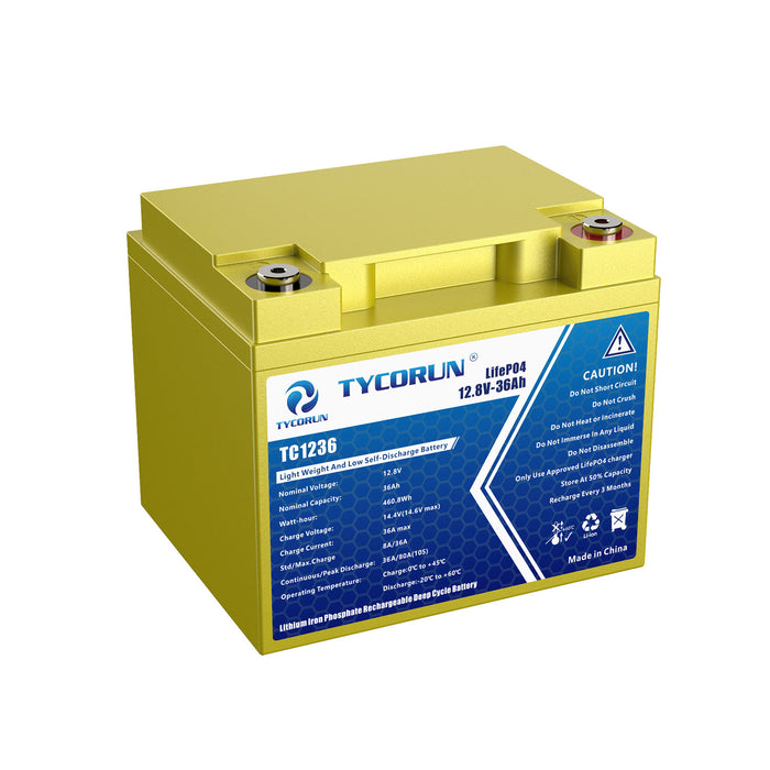 12.8V 36Ah Battery Sealed Lithium Battery