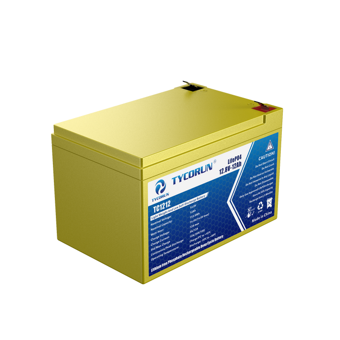 12.8V 12Ah Battery Sealed Lithium Battery