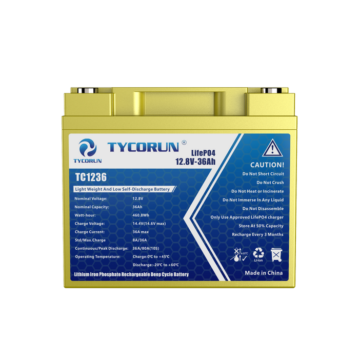 12.8V 36Ah Battery Sealed Lithium Battery