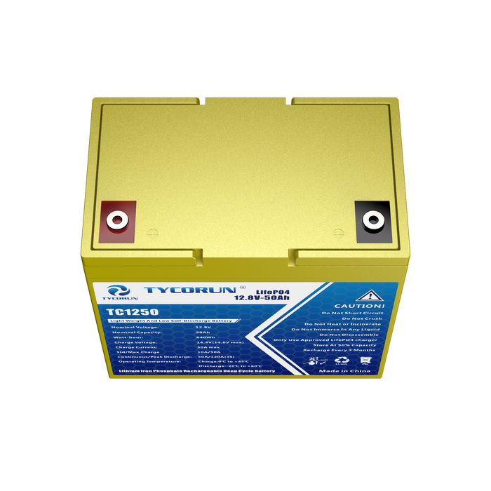 12.8V 50Ah Battery Sealed Lithium Battery